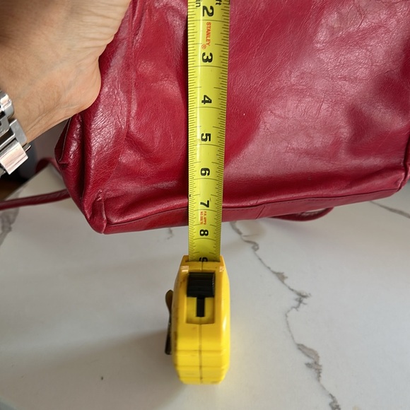 Hobo cross body purse, darling details, beautiful red color with silver trim! - Picture 9 of 9